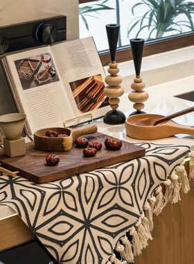 侘寂中古风样板间厨房摆件组合砧板餐板家具展厅橱柜台面装饰品