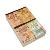 收藏家聚会手帐素材纸复古英文花朵手帐造景拼贴装 饰打底纸背景纸