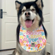 升级款 宠物狗狗口水巾大型长毛犬保护胸毛萨摩围巾阿拉斯加口水巾