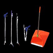 加厚环卫垃圾斗簸箕布兜加长不锈钢垃圾夹拾物器收集袋撮子垃圾铲