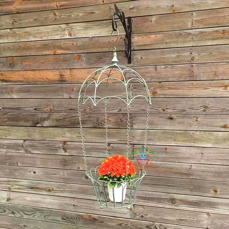 新款降落伞吊篮 垂吊花篮悬挂喂鸟器 多肉花盆铁艺做旧花架 包邮,鲜花速递/花卉仿真/绿植园艺,花篮,淘宝优惠券,粉丝福利购,淘宝优惠卷