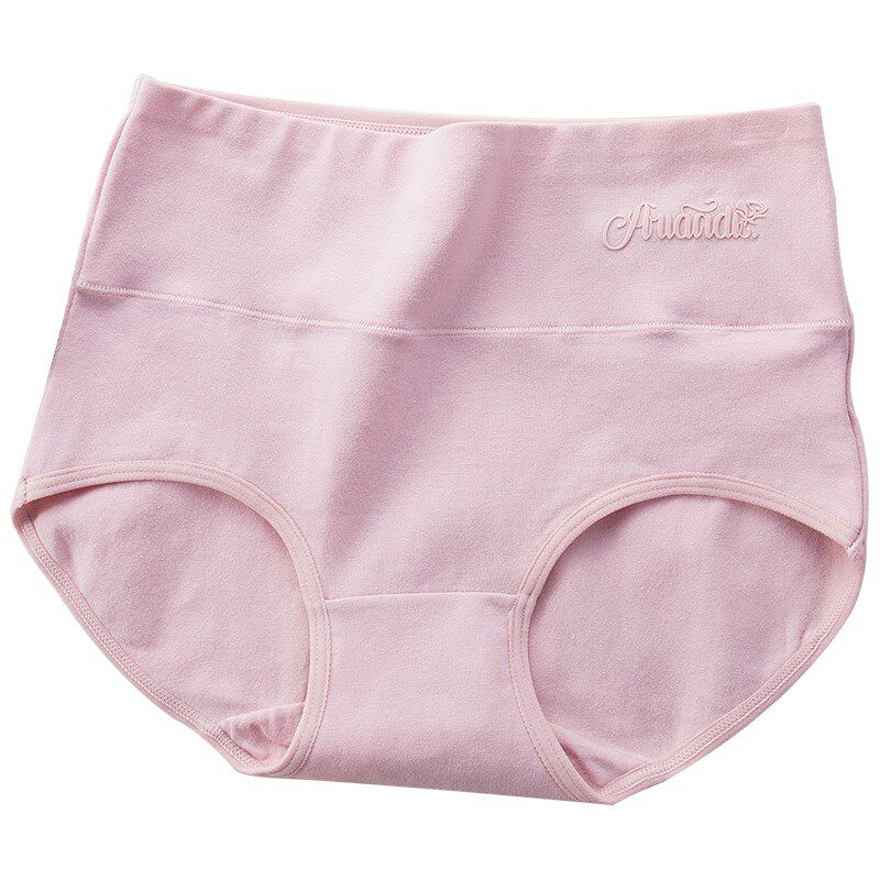 纯棉大码内裤女胖mm无痕中腰高腰棉质平角透气提臀收腹妈妈200斤