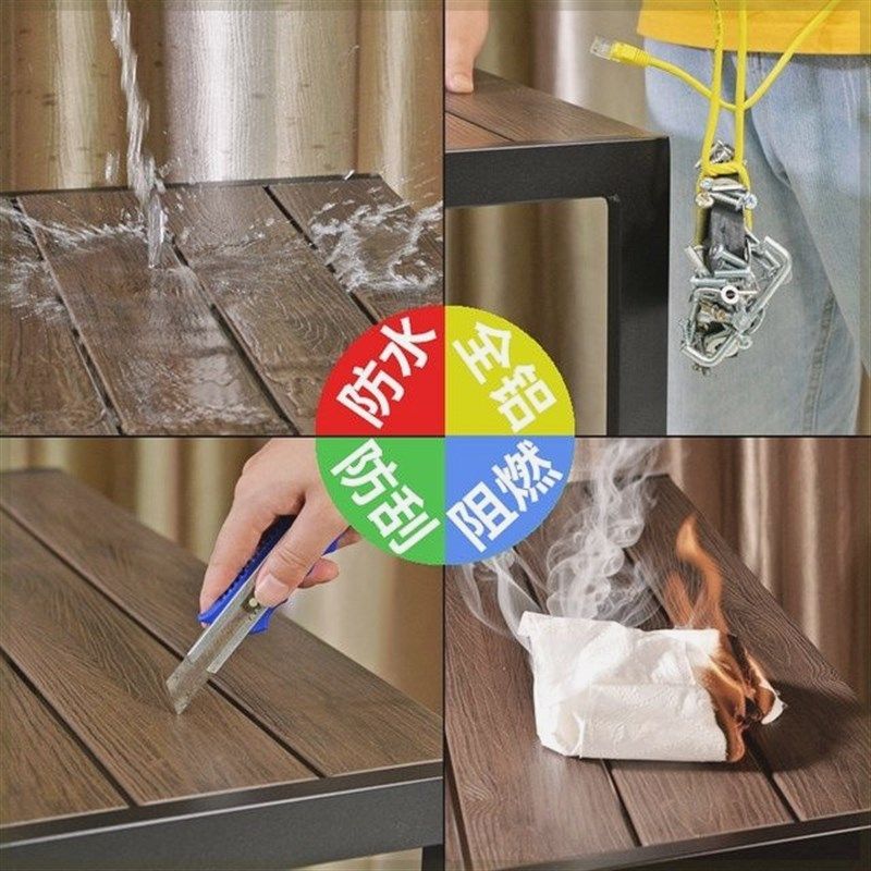 户外休闲藤编藤椅套装组合庭院露台室外露天防腐木网红塑木餐桌椅