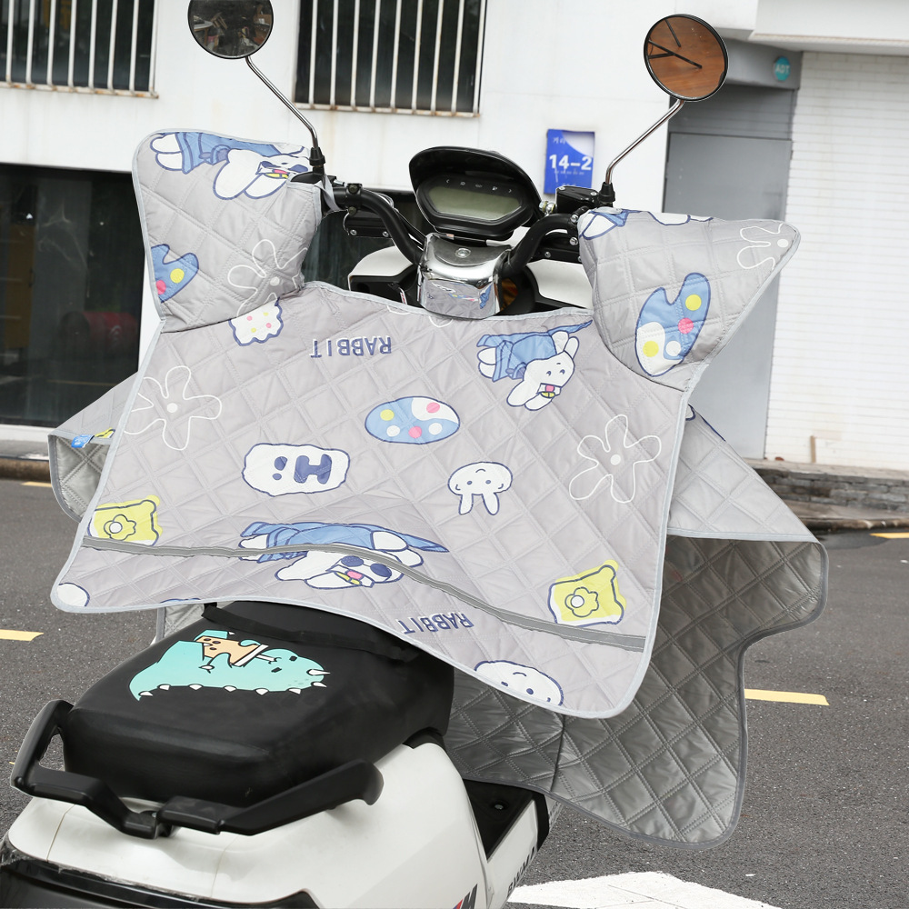 电动车挡风被电瓶车挡风罩夏季