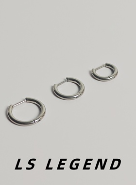 F136钛合金耳钉养耳洞防过敏素圈医用钛钢耳环睡觉可带简约无铅