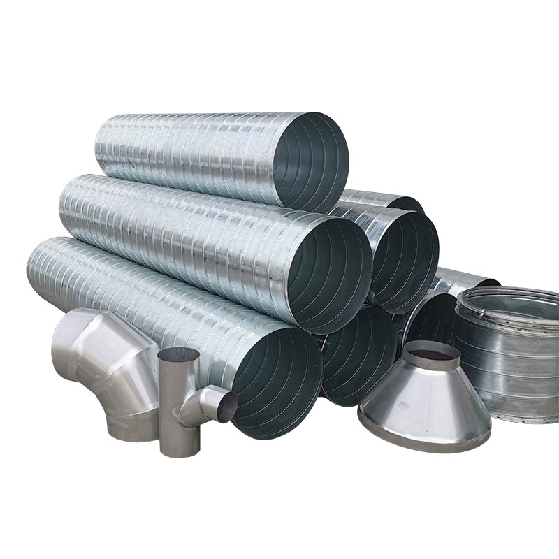 镀锌白铁皮螺旋风管304不锈钢焊接风管排烟除尘通X风管道吸风罩