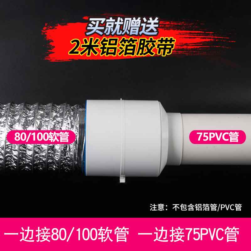 160pvdc管道止回阀厨房抽油烟机排烟管逆止阀烟道单向阀出风口180