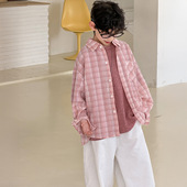 简潮百搭宝宝格子童装 棉小铺男童衬衫 2026新款 韩版 衬衣潮 儿童春季