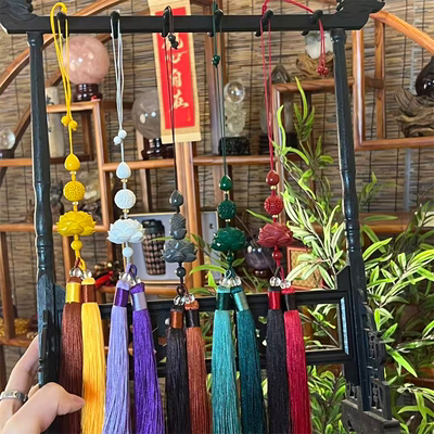 普陀山幸运五行香灰楼层调解挂件本命年男女款礼物吊坠挂绳车挂饰