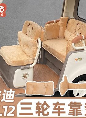 三轮车靠枕适用于雅迪CL12/13宗申护腰垫靠背垫腰靠后排防风围挡