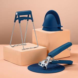 防烫夹碗器硅胶多功能家用厨房用品小百货取盘器防滑硅胶防烫手套