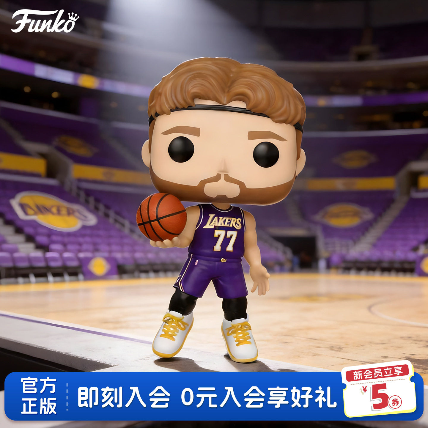Funko湖人队卢卡·东契奇手办图片