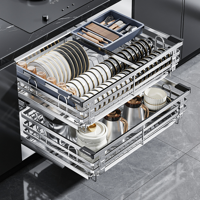 安装师傅都说好！304不锈钢拉篮