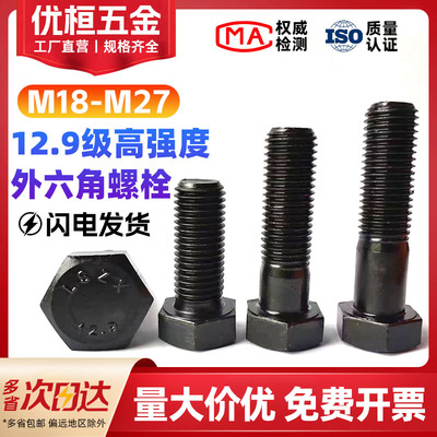 12.9级高强度外六角螺栓M18-M27