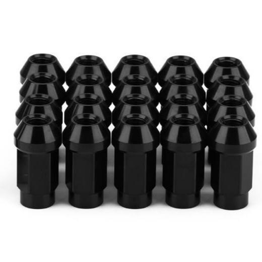 7075-T6铝合金改装轮胎46mm长螺母M12X1.25/1.5 M14X1.5盲孔螺母