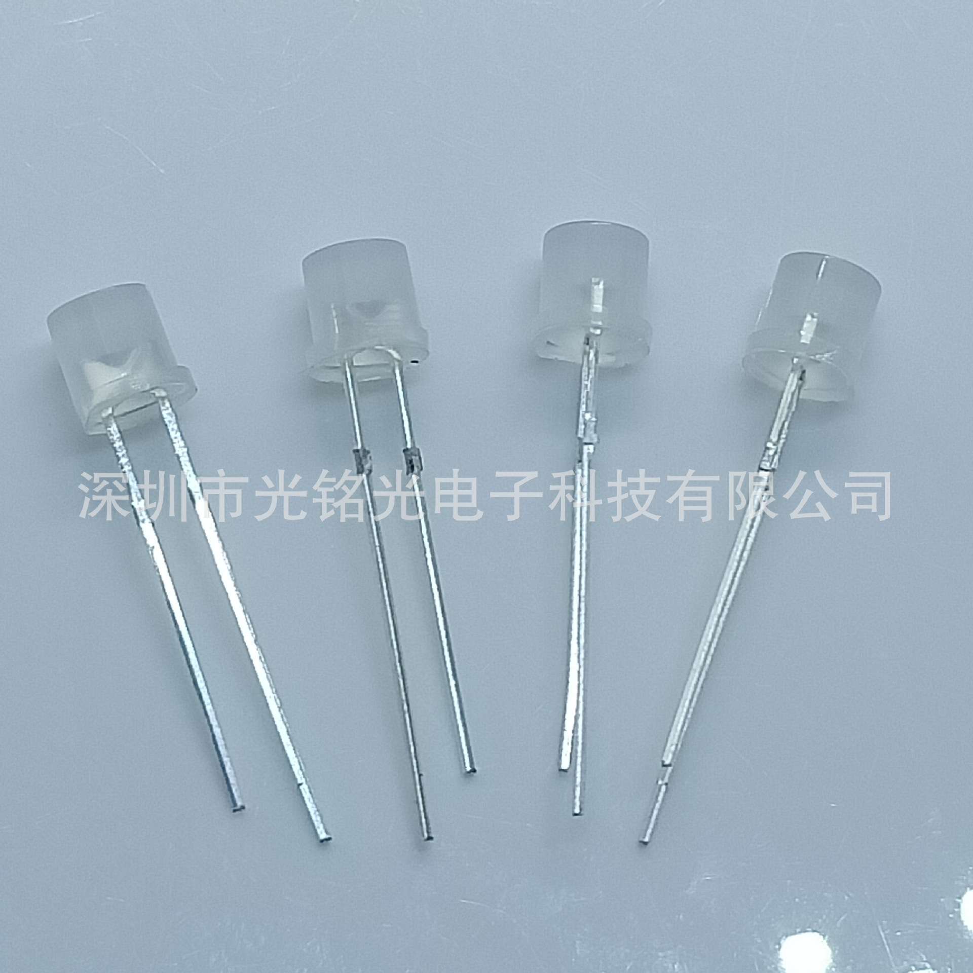 F5/5mm暖白 短脚 平头LED发光二极管 平头直插灯珠  颜色支持定作