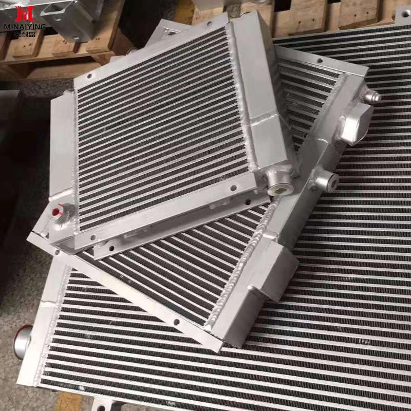 空压机散热器7.5kw37kw55KW75螺杆压缩机冷却器铝制板翅式换热器
