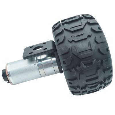 JGA25-370直流编码器减速电机测速测转向机器人循迹平衡四驱小车