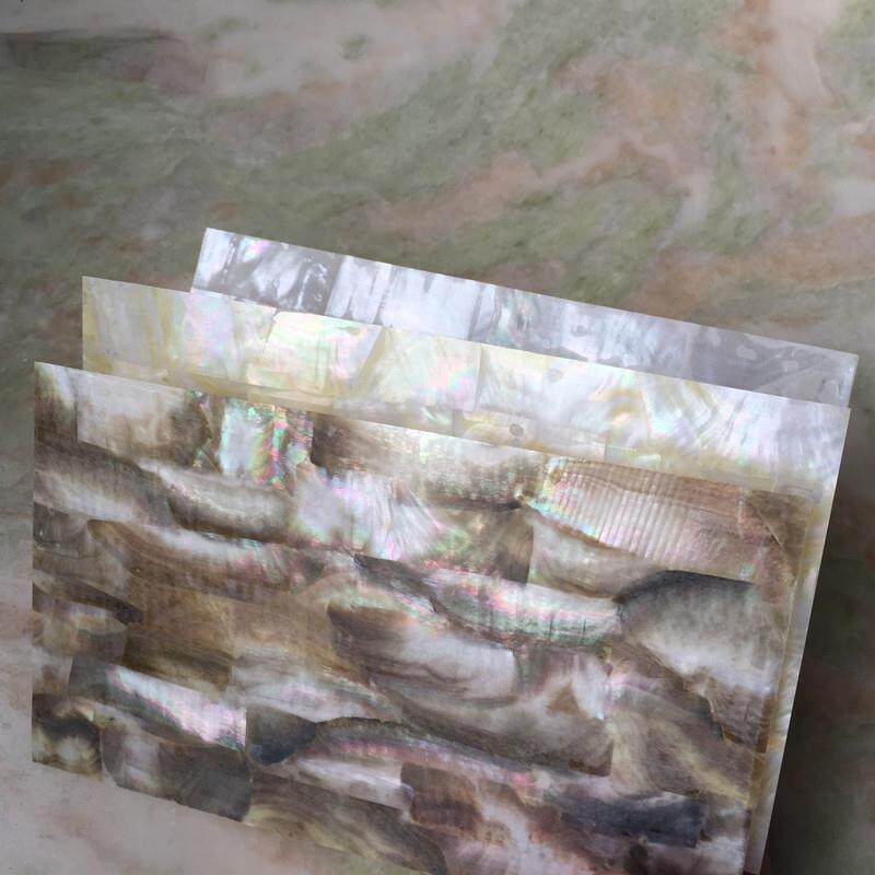 黄黑白蝶珍珠贝壳片天然创意工艺饰品漆艺镙钿雕镶嵌母贝装饰材料