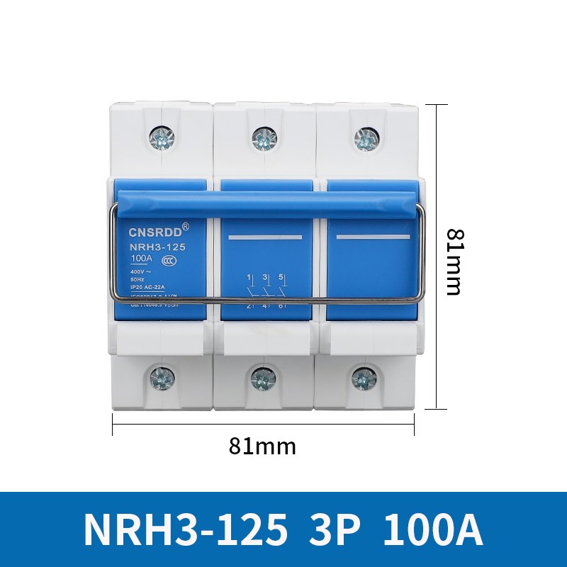 光伏太阳能并网NH3-63 2P3P4P63A10H0A125A手拉隔离开关拉环式闸