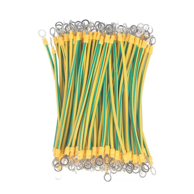 接地线黄绿双色光伏组件小黄线桥架接C地跨接线连接线2.5/4/6平方