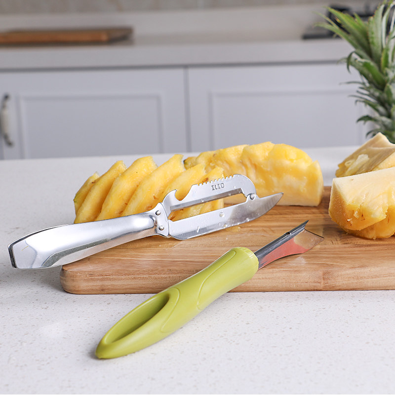 爱立德削菠萝神器不锈钢削皮刀切菠萝刀去眼器水果去皮工具甘蔗刀