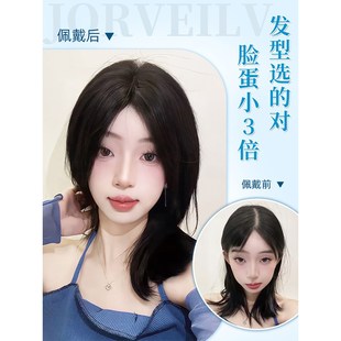 假发片女头顶补发蓬松高颅顶神器轻薄八字刘海全真人发无痕补发片