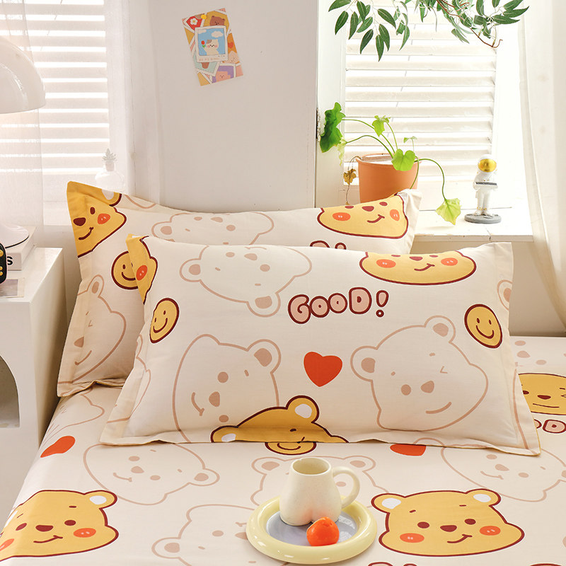 卡通全棉枕套纯棉枕头套皮枕芯套儿童30x50单人学生小清新48x74cm,床上用品,枕套,淘宝优惠券,粉丝福利购,淘宝优惠卷