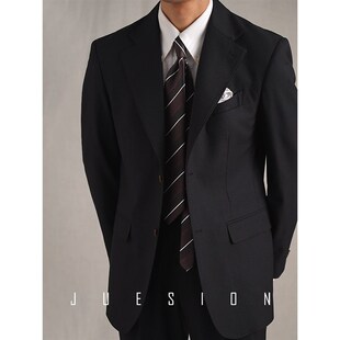 婚礼结婚两件套西装 JUESION 男休闲商务正装 那不勒斯西服套装 意式