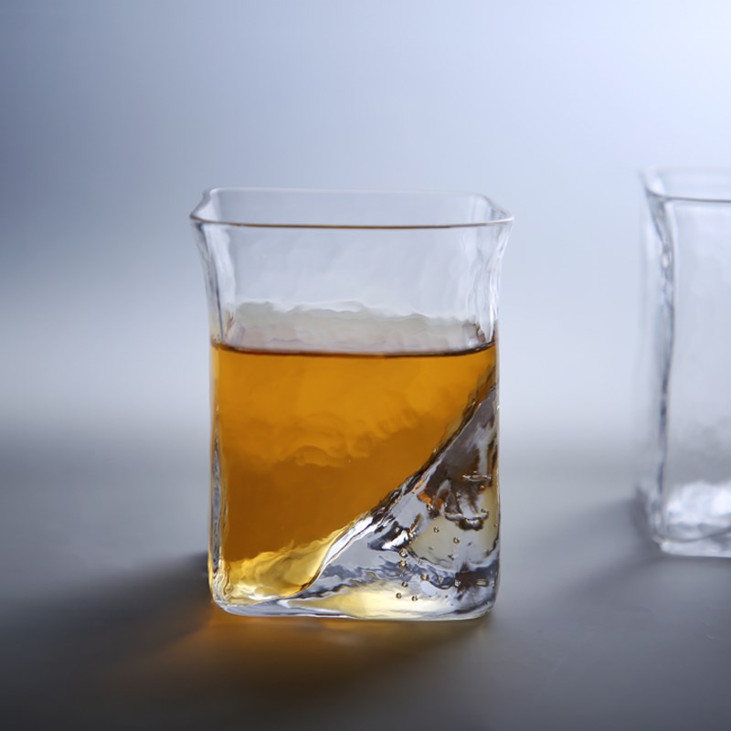 日式复古 创意锤纹荒木樱子威士忌酒杯白酒烈酒洋酒杯玻璃水杯子