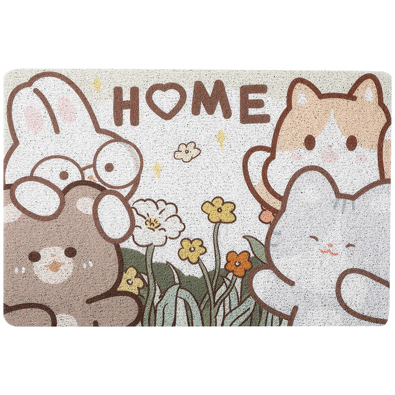 大江地垫入户门垫门口进门垫子家用脚垫门外丝圈防滑卡通入户地毯