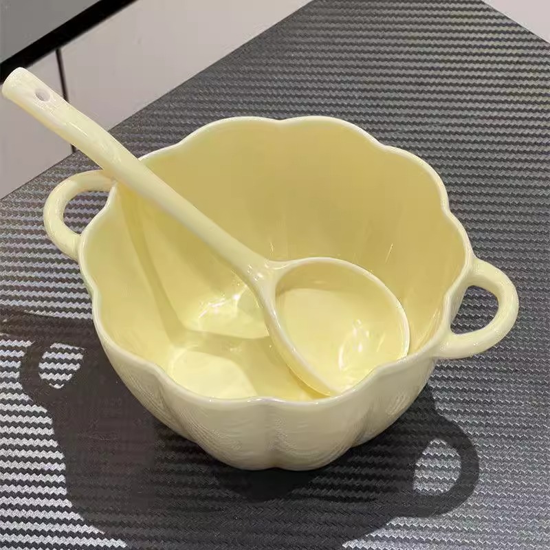焱耀奶油南瓜碗6英寸可爱