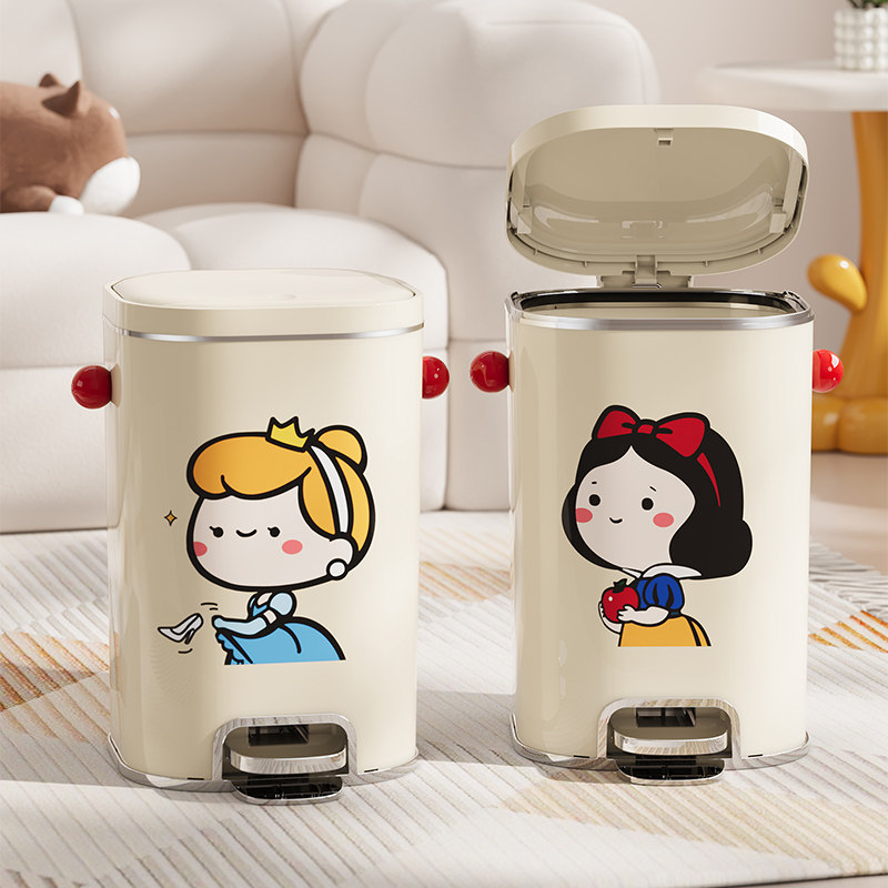 垃圾桶高颜值家用大容量脚踏式厨房客厅卧室化妆室厕所带盖子纸篓