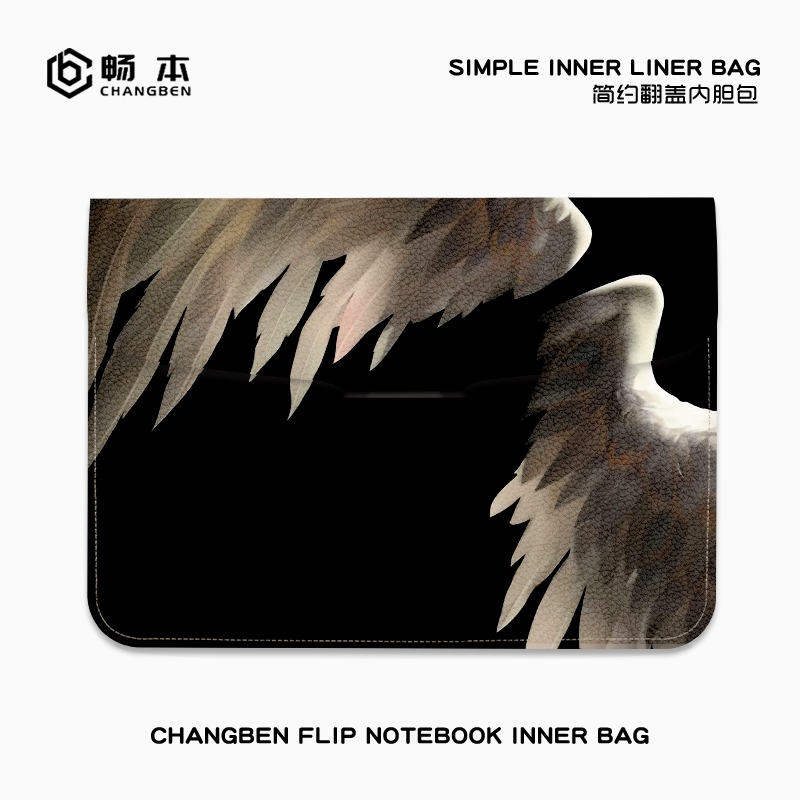 唯美蝴蝶笔记本电脑内胆包适用华为matebook14联想小新pro16华硕戴尔M4苹果macbookair13保护套15点6寸收纳包