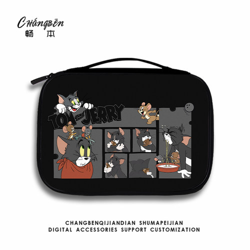 猫和老鼠平板收纳包适用小米7Pro苹果ipad10华为matepad11寸pad12电脑e手提内胆包air5键盘mini7携带保护套袋