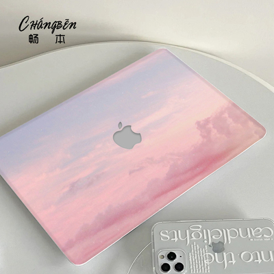 风景系适用苹果macbookpro14电脑壳macbookair13笔记本保护套M4配件pro16寸macpro外壳M3M2贴纸2025款mbp15膜