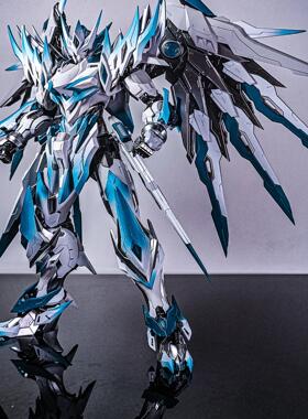 机甲摩动核三国白起曹仁敖丙盲盒MG命运七剑飞翼男孩拼装玩具