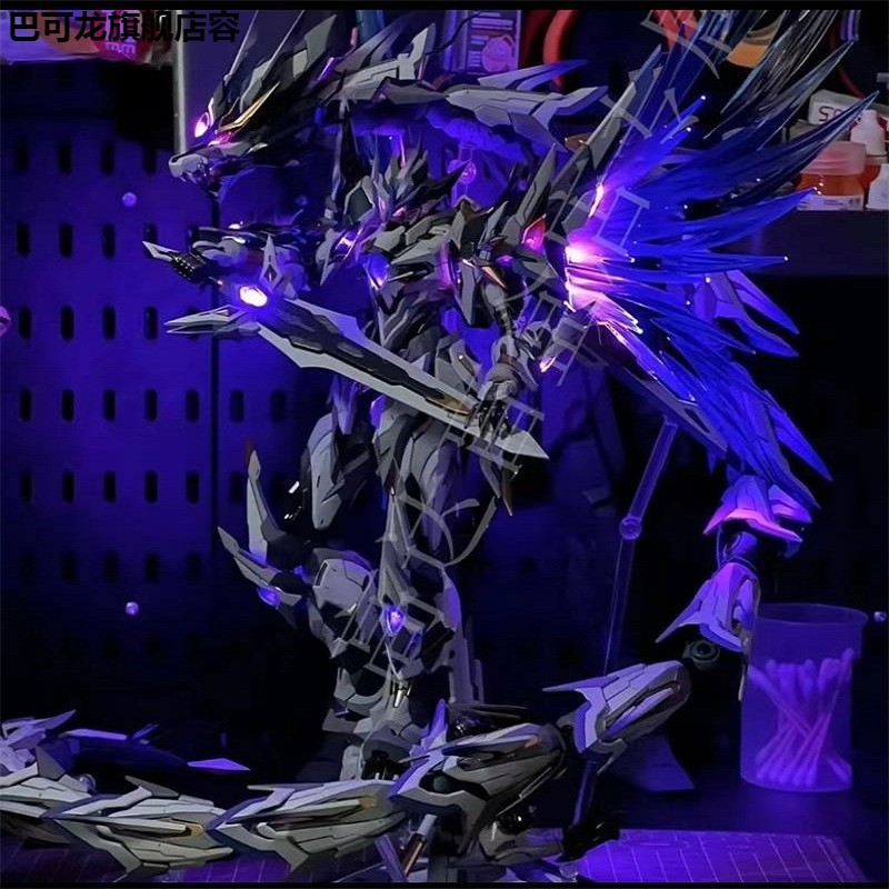 魔动核盲盒敖丙吕布曹仁拼装手办