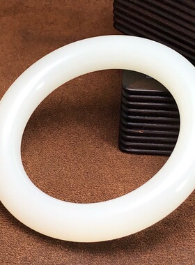 新疆和田玉白玉手镯天然玉石