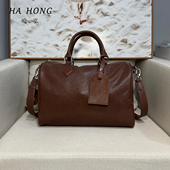 哈弘哈弘植鞣牛皮大托特包包女款 大容量高级小众不撞款 百搭超好看