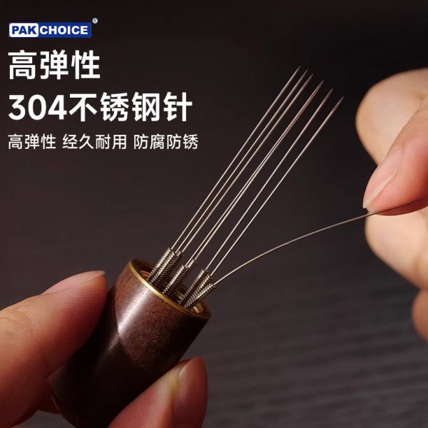 意不锈钢针咖啡器粉布式搅拌结块打散收纳拼咖啡散粉针布粉实木器