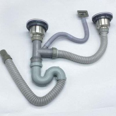 配件管道双盆水池排水管水槽双槽厨房洗菜盆下水管洗碗池下水器子