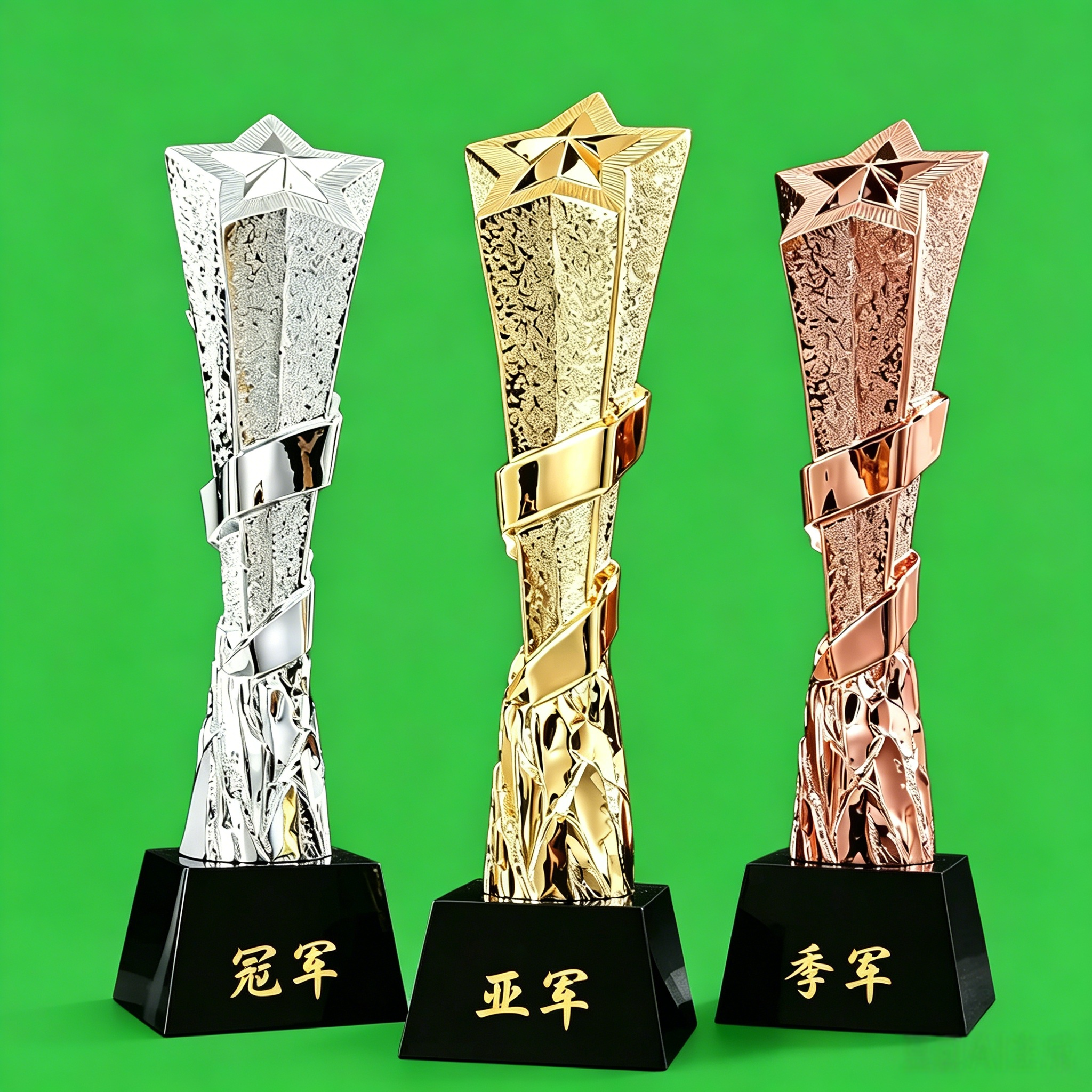 水晶奖杯定制创意大拇指五角星优秀员工比赛销售冠军年会树脂奖杯