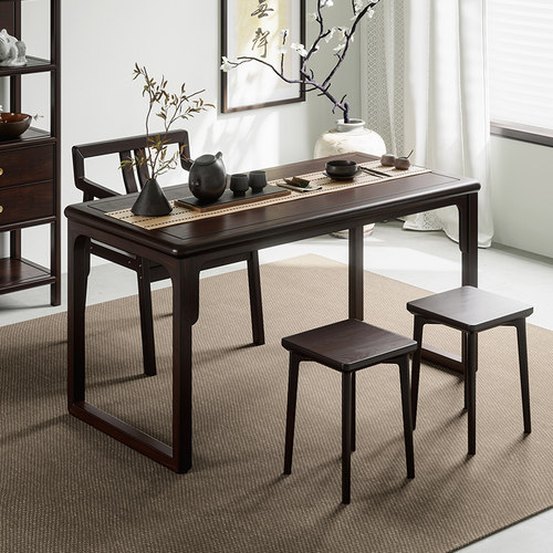 实木茶桌椅组合简约家用茶台客厅办公室阳台禅意功夫茶室桌泡茶桌