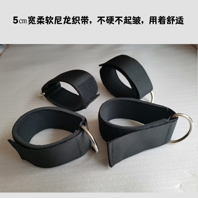 龙门架练腿练臀部力量健身训练器材脚环绑腿扣脚踝绑带拉力绳配件