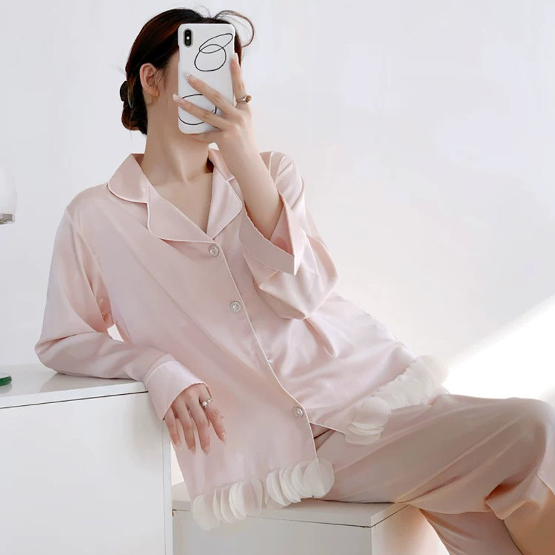 冰丝睡衣高级感家居服套装