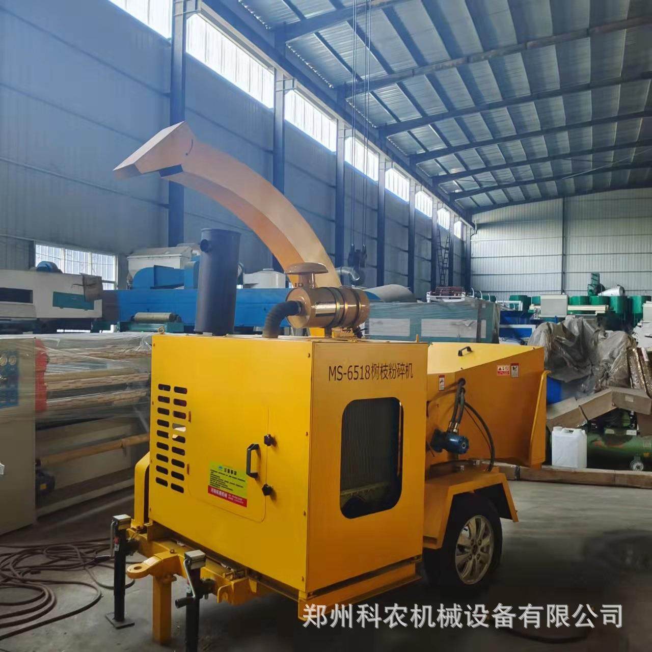 时产3吨棉花杆芝麻杆移动粉碎机 高喷嘴360度旋转树枝粉碎机省力