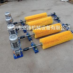 800mm被动滚刷清扫器 无源式旋转毛刷式清扫器 皮带滚刷清扫器