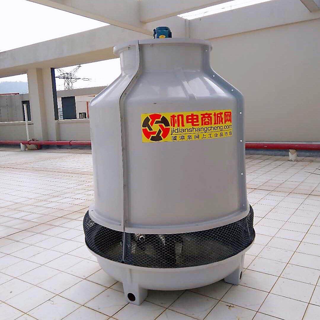 玻璃钢冷却水塔30吨逆流圆形凉水塔降温冷却塔30T注塑机辅机