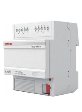 南京天溯4路窗帘控制器KNX智能照明TSCD-0401A窗帘卷帘驱动器模块